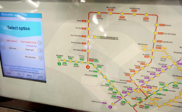 シンガポール地下鉄　路線図