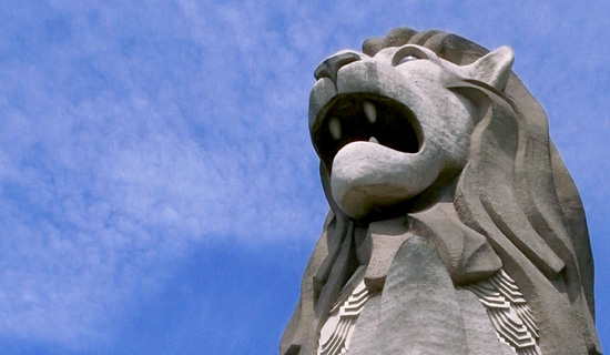 大きなマーライオン